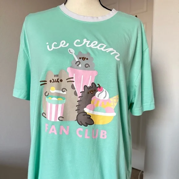 Pusheen Tops Pusheen Ice Cream Fan Club Shirt Poshmark